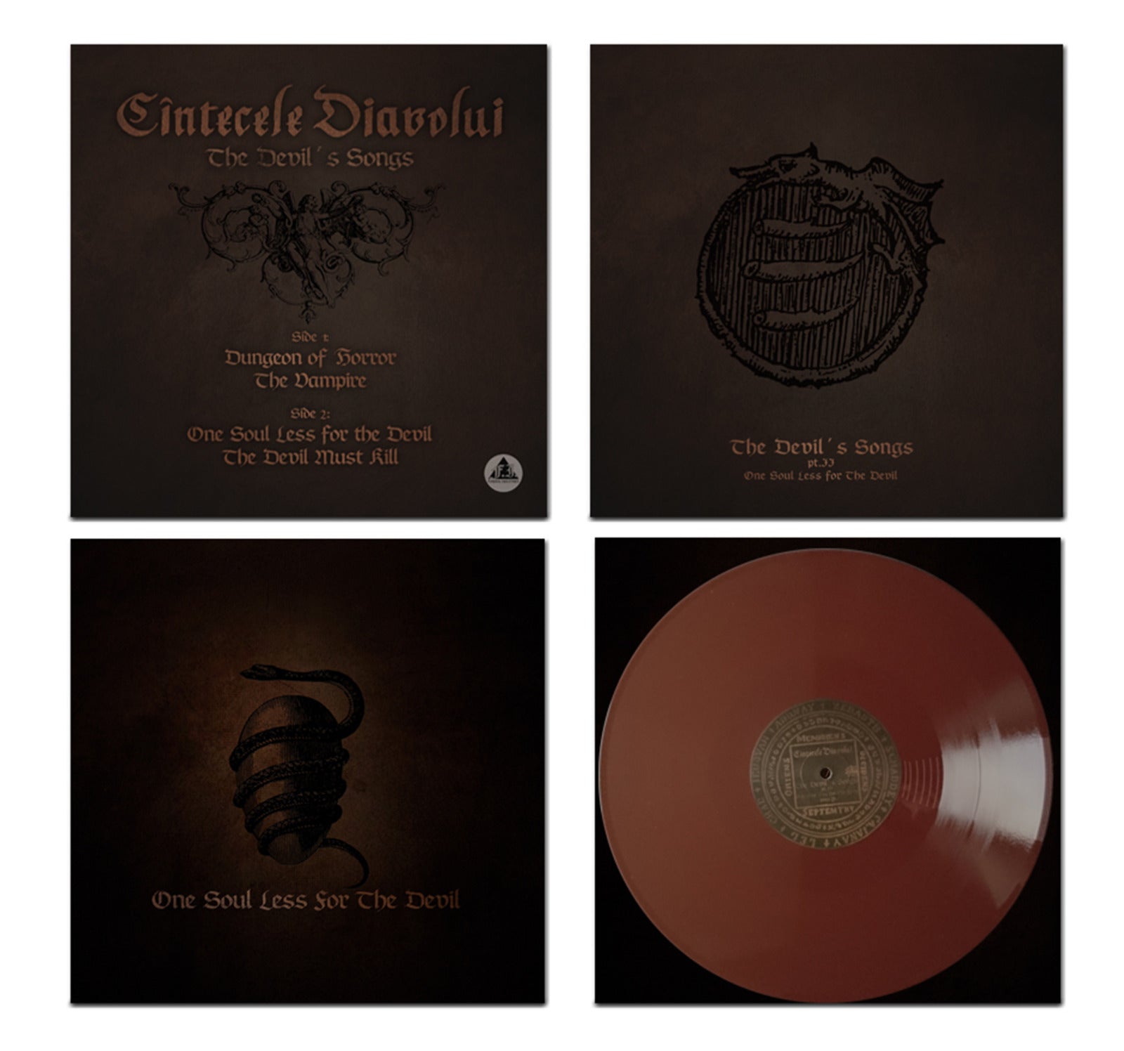 Cintecele Diavolui -One Soul Less For The Devil BROWN VINYL