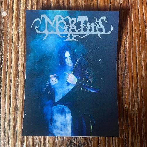 Mortiis In Fog With Knife Sticker