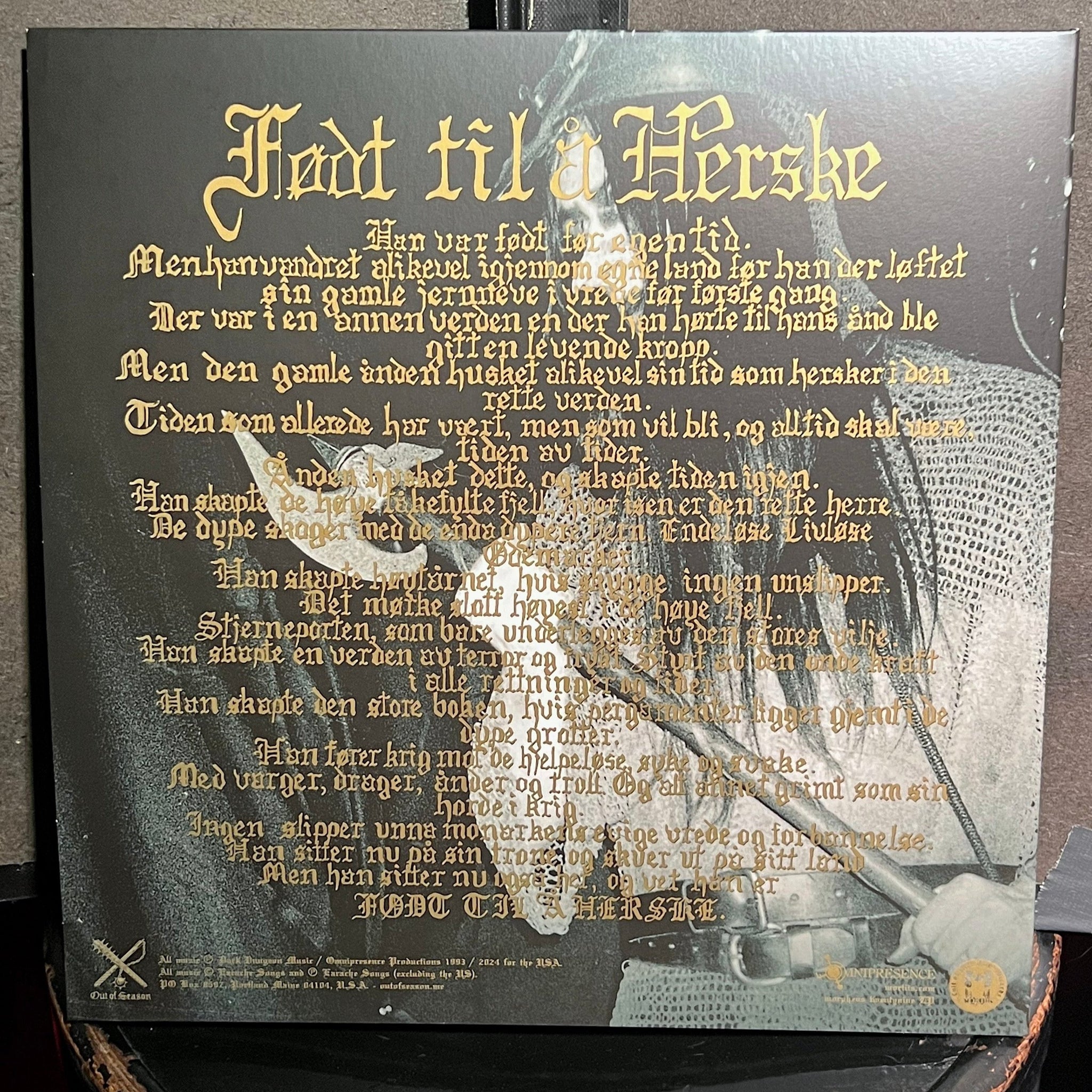 Født Til Å Herske Gatefold LP - Green/Orange Splatter Vinyl